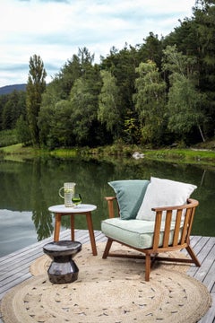 Sillón Gervasoni Inout 707 - diseño Paola Navone - Estructura de Iroko aceitado