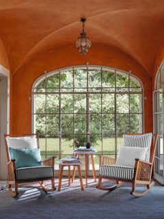 Gervasoni Inout 709 Rocking Chair - design Paola Navone - Oiled Iroko structure