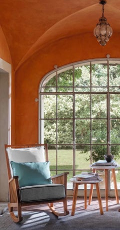 Gervasoni Inout 709 Rocking Chair - design Paola Navone - Oiled Iroko structure