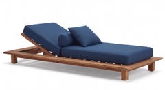 Gervasoni Inout 81 Daybed - Paola Navone - Natural Teak with Reclinable Backrest