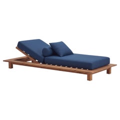 Gervasoni Inout 81 Daybed - Paola Navone - Natural Teak with Reclinable Backrest