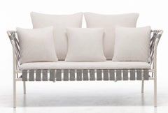 Gervasoni Inout 852 Sofa Design Paola Navone Aluminium mit elastischem Geflecht