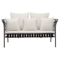 Gervasoni Inout 852 Sofa design Paola Navone Aluminium with elastic weaving