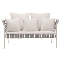 Gervasoni Inout 852 Sofa Design Paola Navone Aluminium mit elastischem Geflecht