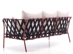 Gervasoni Inout 853 Sofa design Paola Navone - Aluminium with elastic weaving