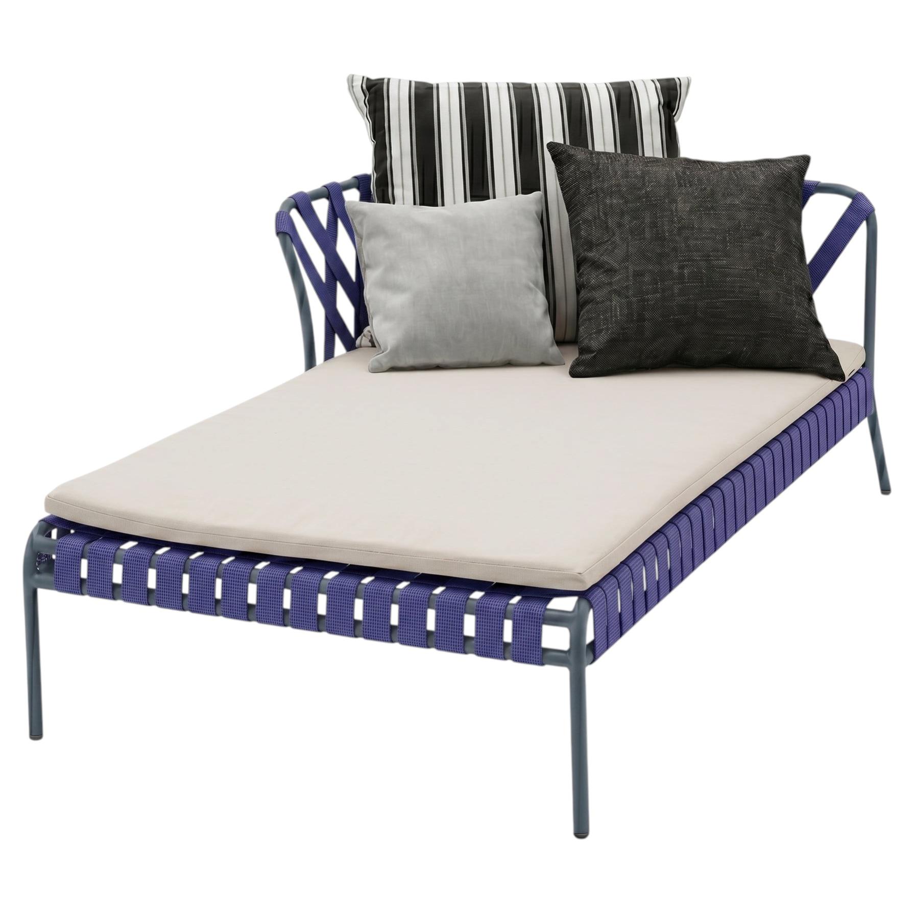 Gervasoni Inout 859 L Chaise Longue - design Paola Navone - Tumbona con brazo izquierdo