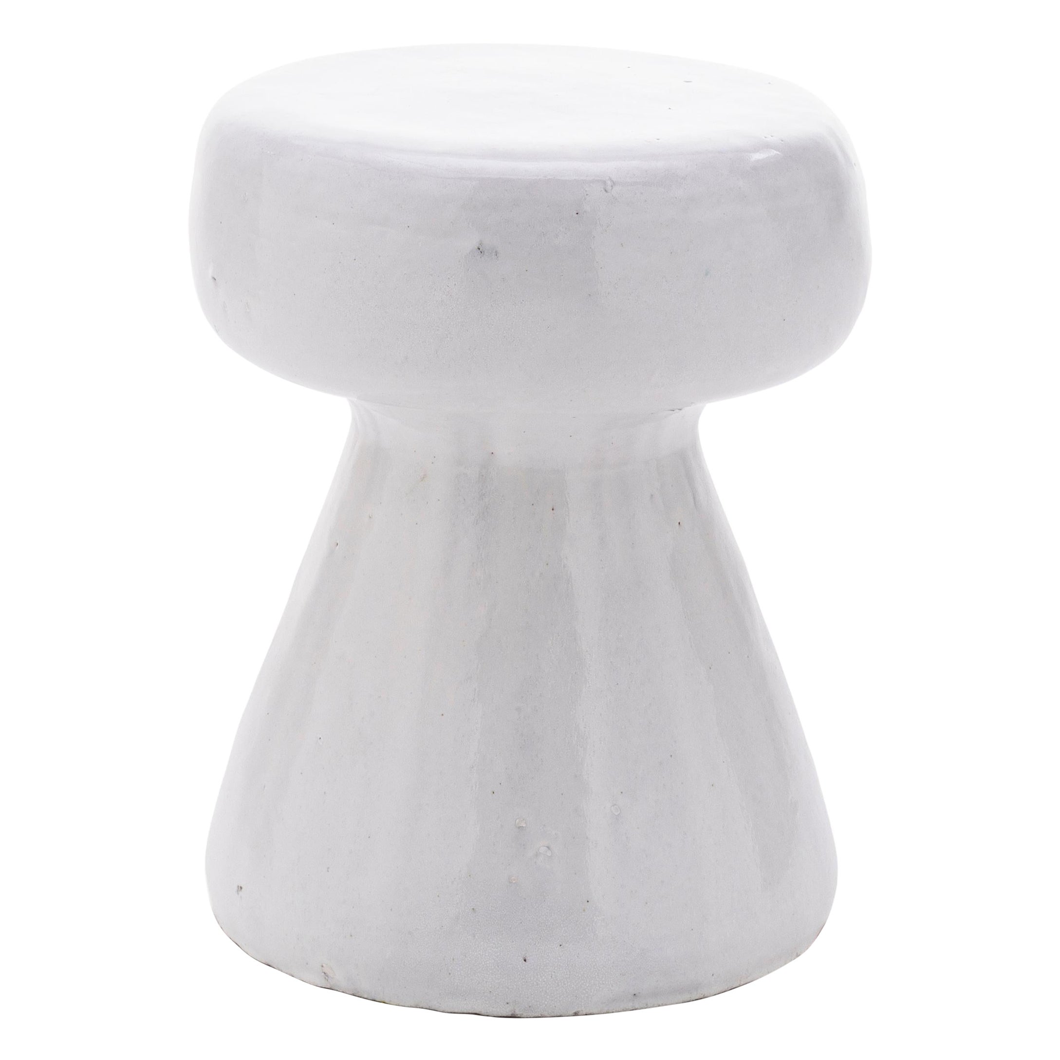 Gervasoni Inout Side Table in White Ceramic by Paola Navone