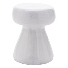 Gervasoni Inout Side Table in White Ceramic by Paola Navone