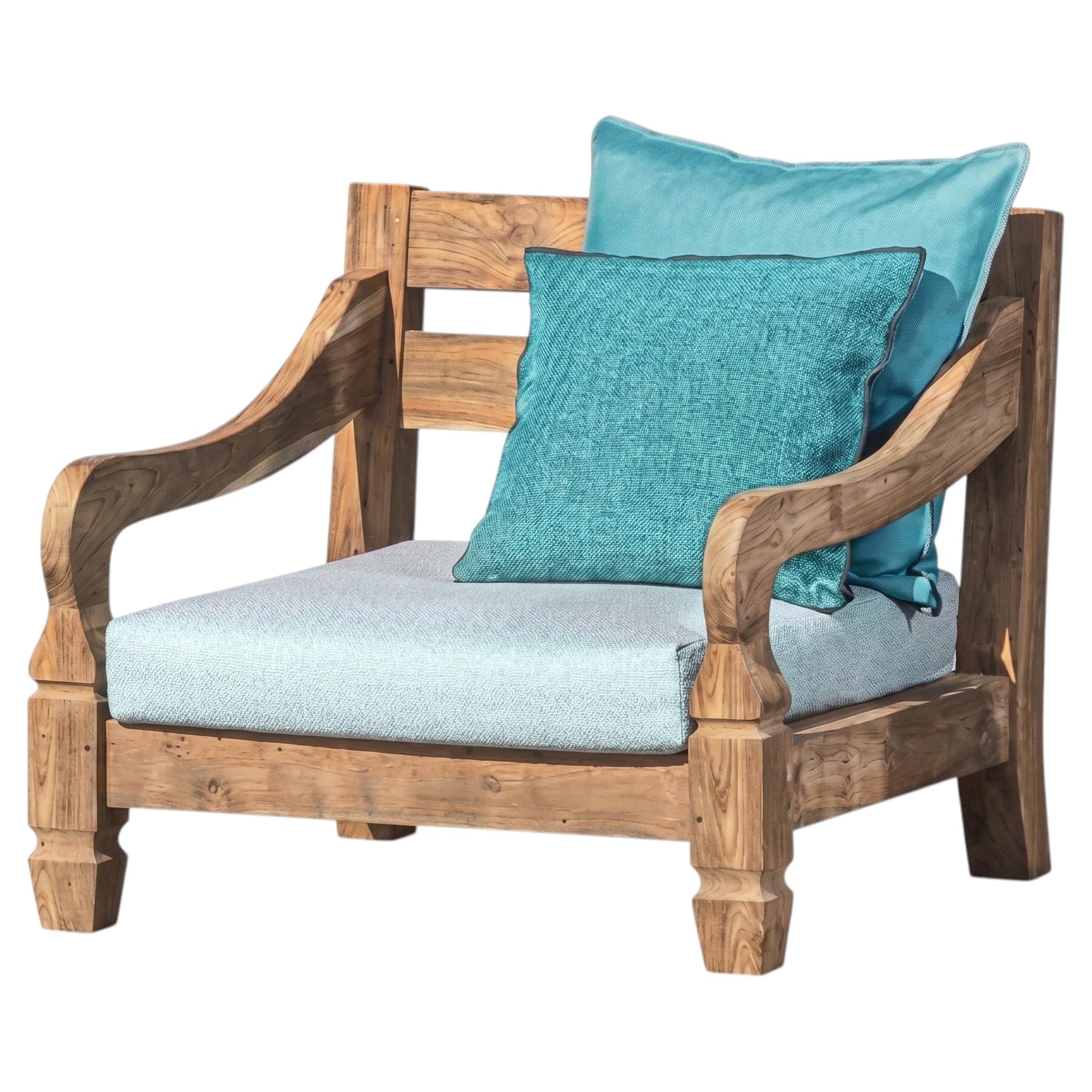 Gervasoni Jeko 05 Outdoor armchair - design Paola Navone - ECOTeak