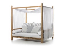 Gervasoni Jeko 07 Canopy Sofa in Oslo 05 Upholstery with ECOTeak by Paola Navone