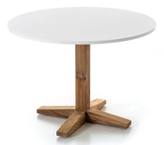 Gervasoni Jeko 35 Round table design Paola Navone ECOTeak - Concrete top