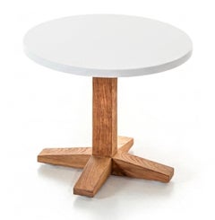 Gervasoni Jeko 40 Coffee Table - design Paola Navone - ECOTeak - Concrete top