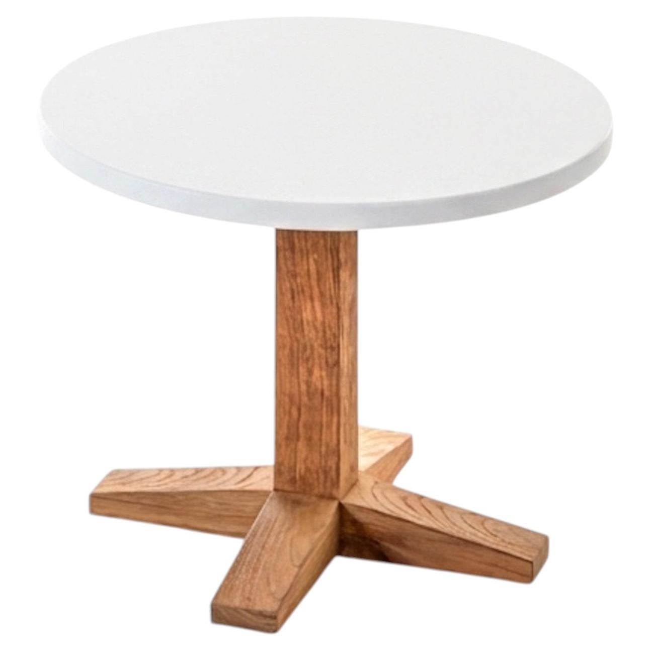 Gervasoni Jeko 40 Coffee Table - design Paola Navone - ECOTeak - Concrete top