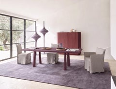 Gervasoni JORN 34 Table – design Federica Biasi - W 200 cm 78.7 inc - Burgundy