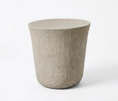 Gervasoni Kasane 19 Pouf - design Nendo - Clay-finished surface - Sabbia