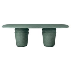 Table Gervasoni Kasane 33 - design Nendo, structure en terre cuite - Giada