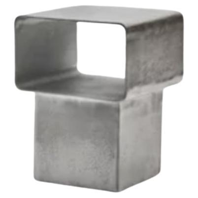 Gervasoni KIRA 44 Side Table in Cast aluminum Chrome by Marta Giardini