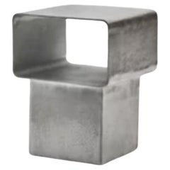 Gervasoni KIRA 44 Side Table in Cast aluminum Chrome by Marta Giardini
