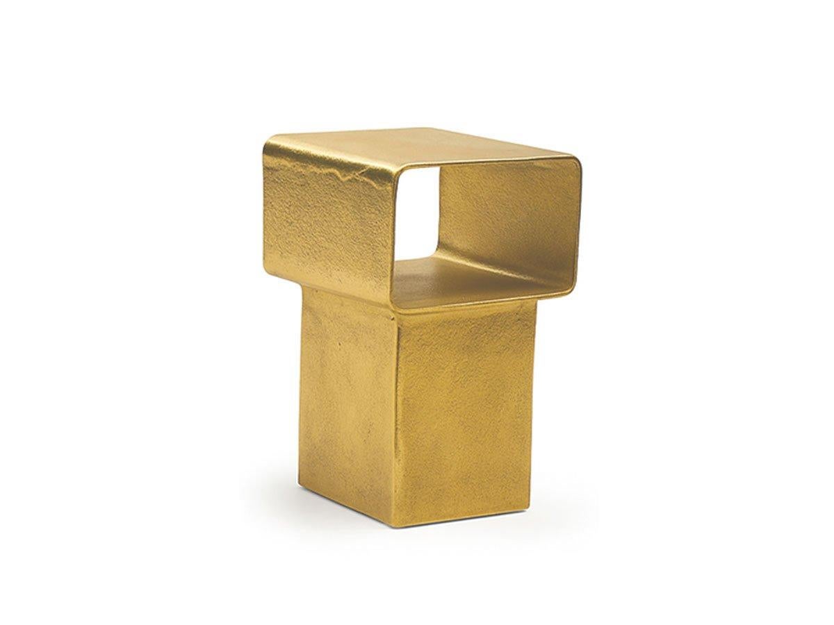 Gervasoni KIRA 46 Side Table in Cast aluminum Chrome by Marta Giardini In New Condition For Sale In Brooklyn, NY