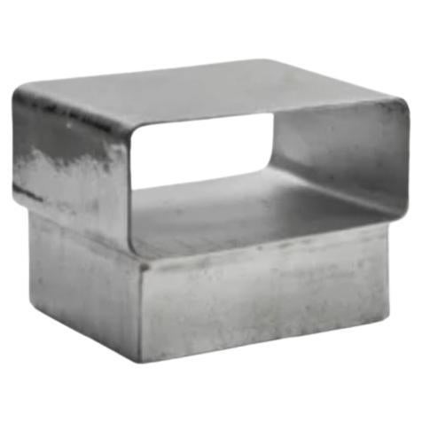 Gervasoni KIRA 46 Side Table in Cast aluminum Chrome by Marta Giardini For Sale