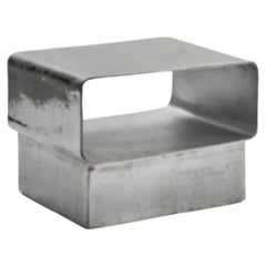 Gervasoni KIRA 46 Side Table in Cast aluminum Chrome by Marta Giardini