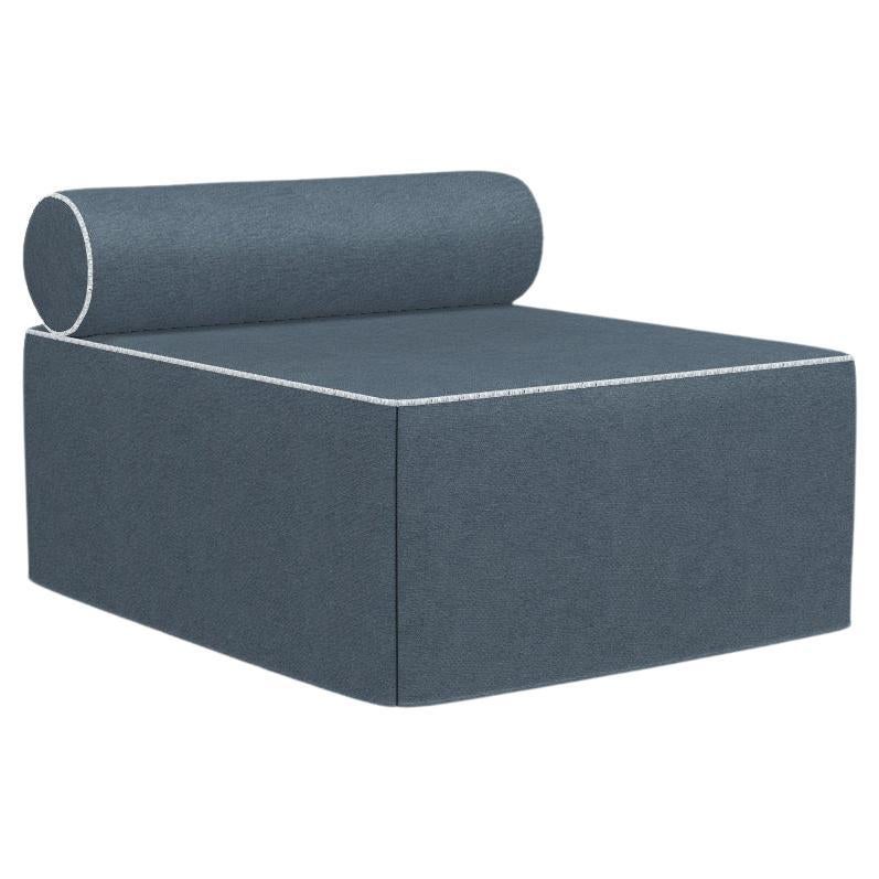 Gervasoni Kubo Ottoman /Bed in Munch Upholstery & Wood Base by Paola Navone