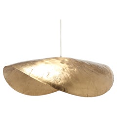 Gervasoni Large Brass Suspension Lamp in Matt Brass by Paola Navone
