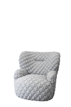 Gervasoni Loll 09 Swivel Armchair in E - 3D Gray Upholstery by Paola Navone