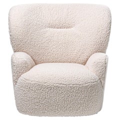 Gervasoni Loll 09 Swivel Armchair in Polar Upholstery by Paola Navone