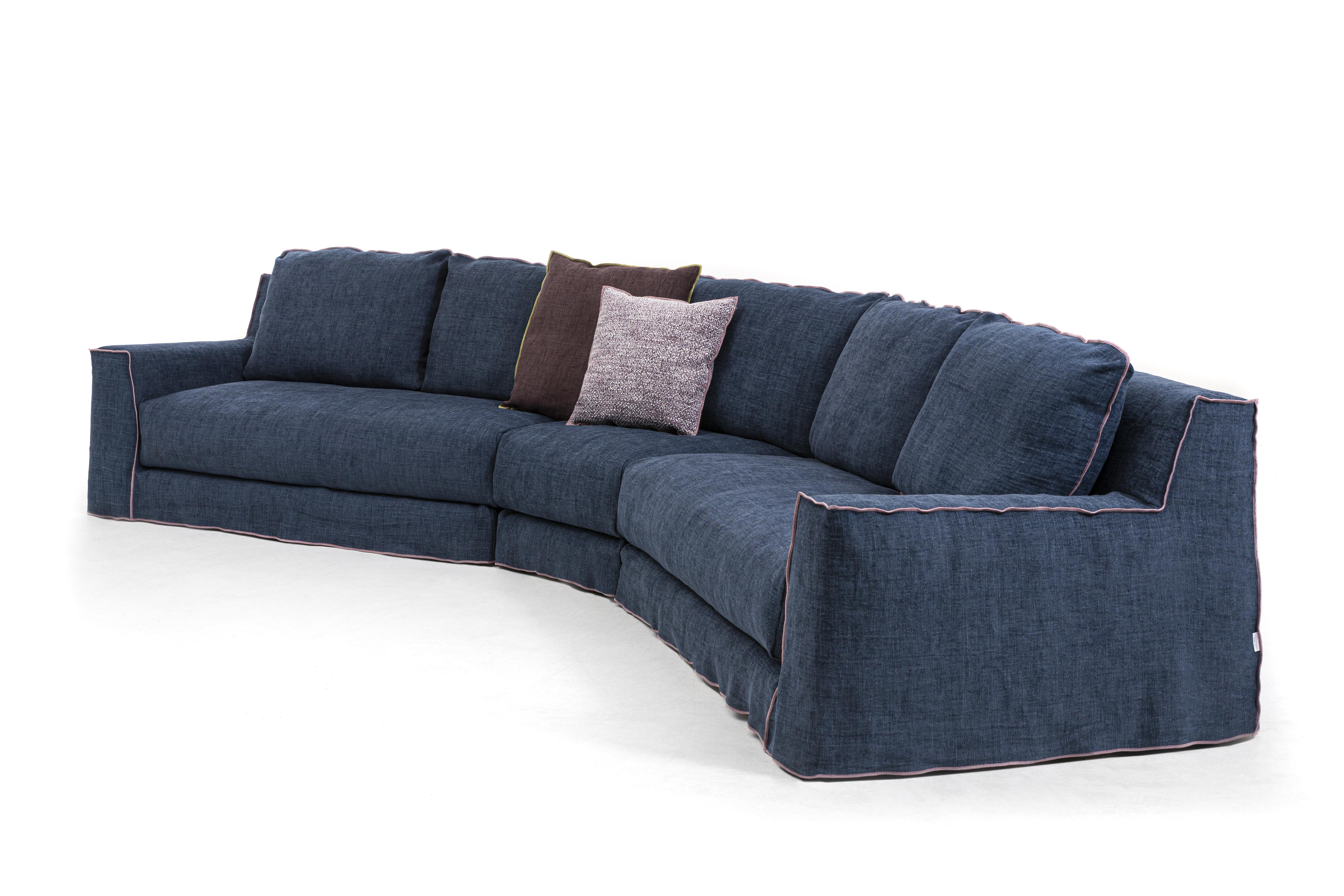 Modern Gervasoni Loll 10 Modular Sofa in Munch Upholstery by Paola Navone For Sale