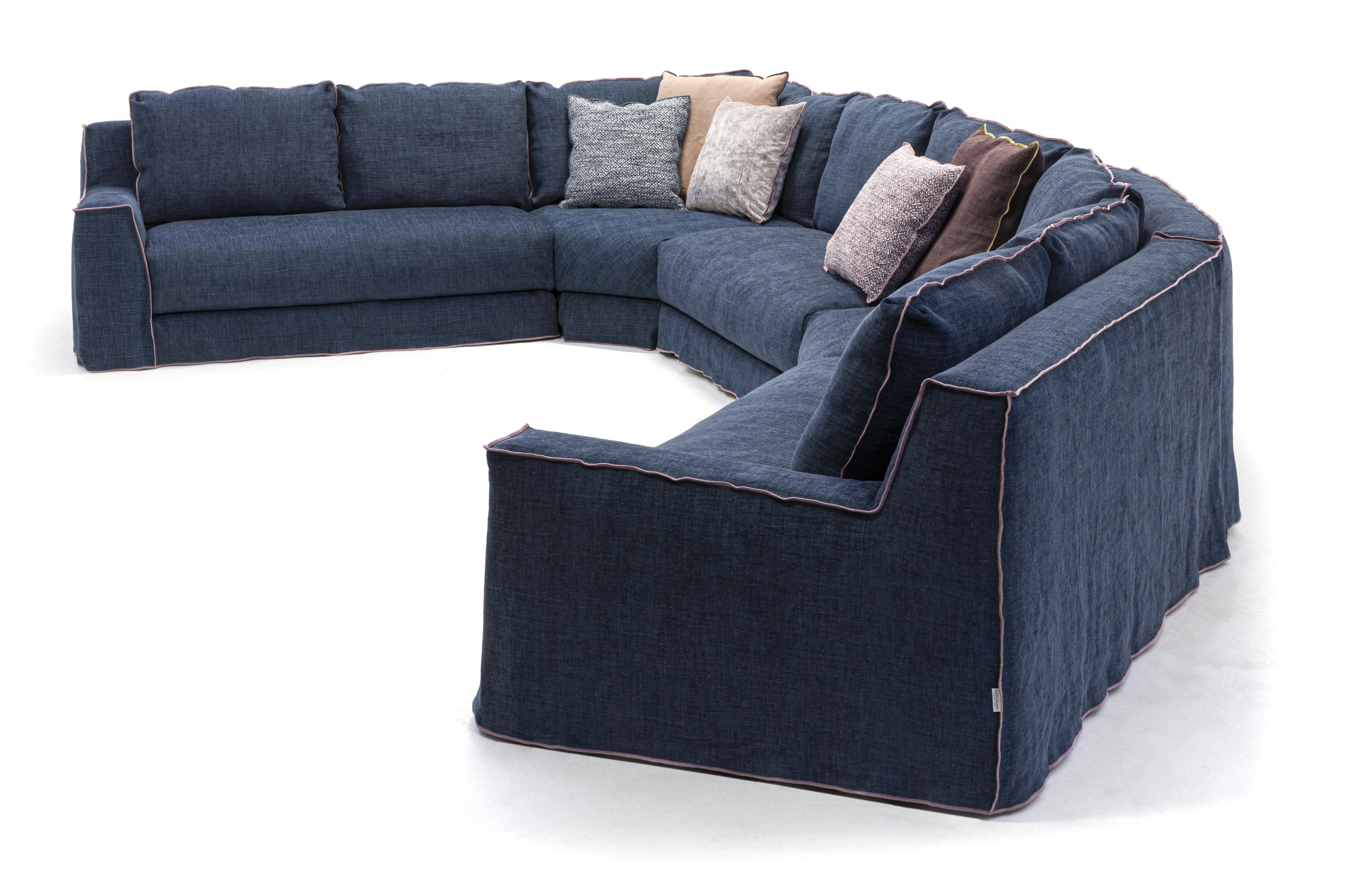 Gervasoni Loll 11 Modular Sofa in Munch Upholstery by Paola Navone In New Condition For Sale In Brooklyn, NY