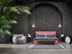Gervasoni Loll 80 Double Bed with Slatted Base design Paola Navone