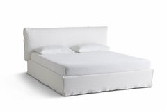 Gervasoni Loll 80 Double Bed with Slatted Base design Paola Navone - Lino Bianco