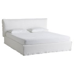 Gervasoni Loll 80 Double Bed with Slatted Base design Paola Navone - Lino Bianco