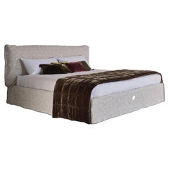 Gervasoni Loll 80 Double Bed with Slatted Base design Paola Navone - Tweed