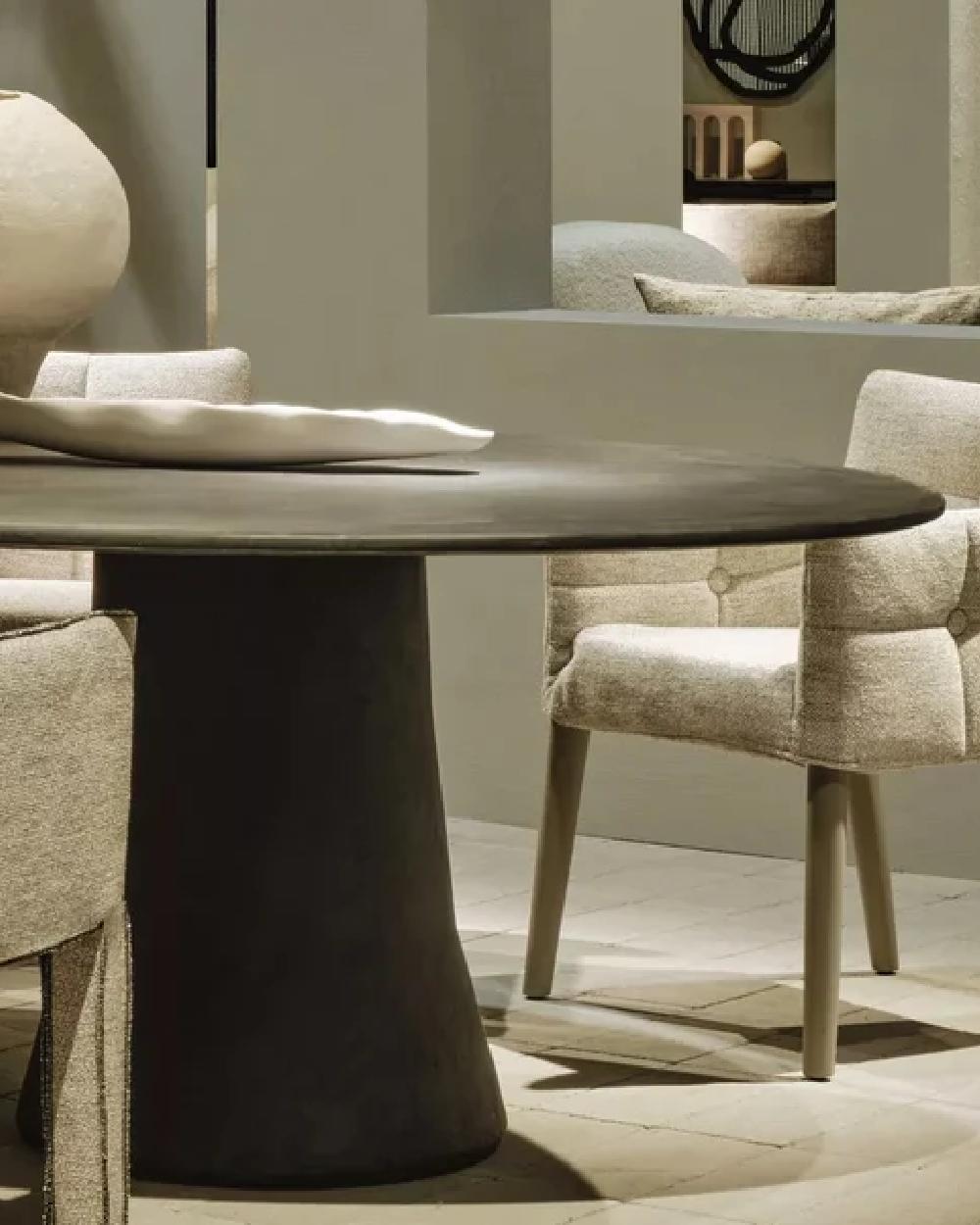 Contemporary Gervasoni MAE 39 Round Table by Marco Acerbis For Sale