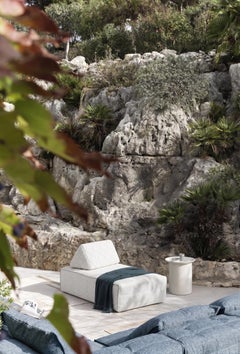 Gervasoni Mates 04 Ottoman / Pouf with Cushion - design Federica Biasi - Aspen