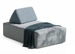 Gervasoni Mates 04 Outdoor ottoman / Pouf with Cushion - design Federica Biasi