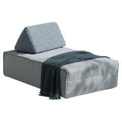 Gervasoni Mates 04 Outdoor ottoman / Pouf with Cushion - design Federica Biasi