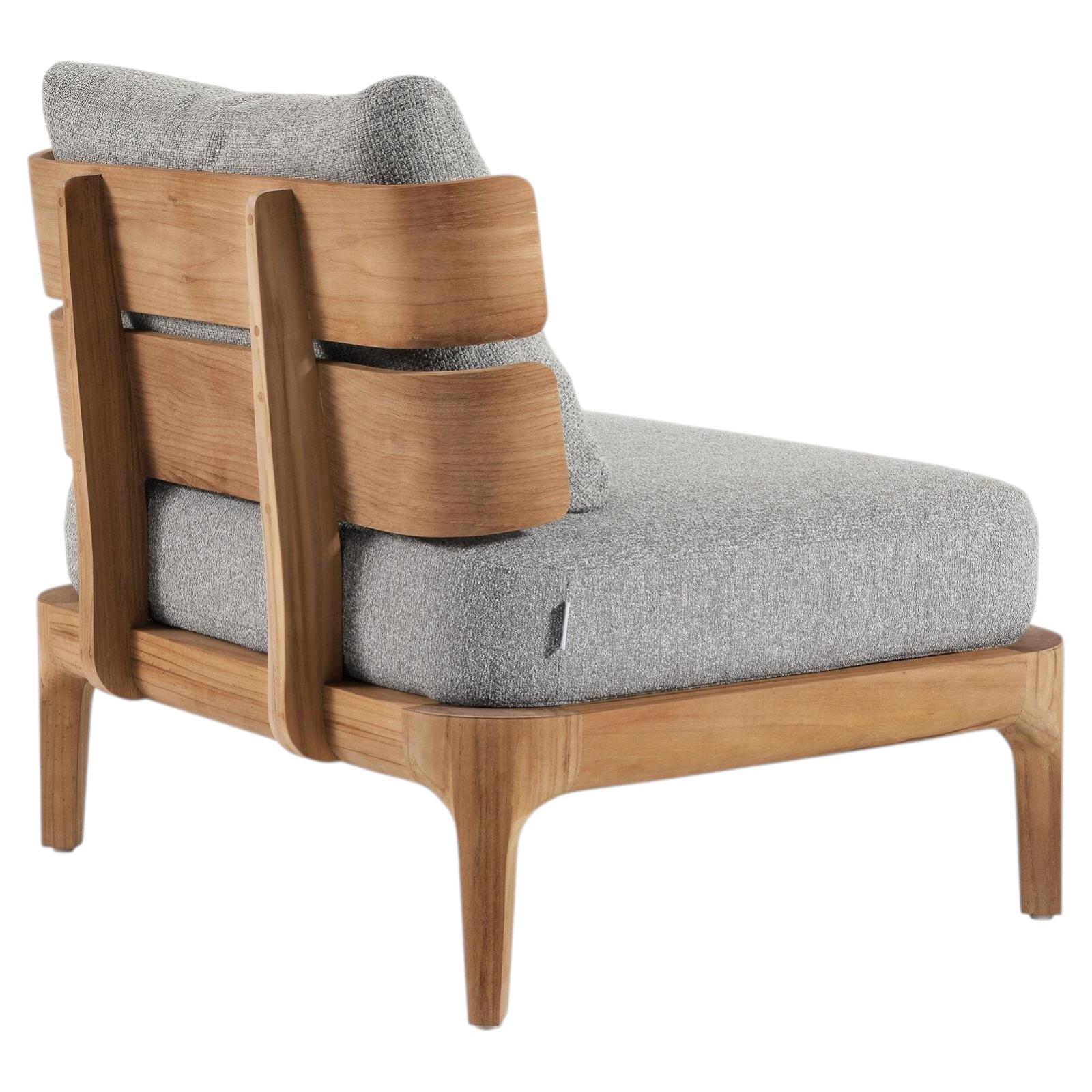 Gervasoni Mediterraneo 01 Armchair - design Francesco Meda - Teak structure For Sale