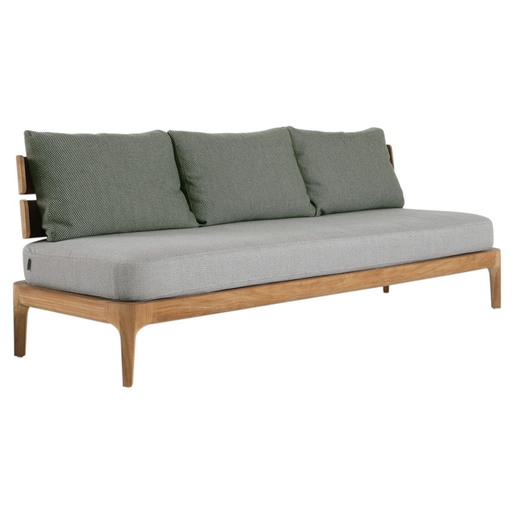 Gervasoni Mediterraneo 04 Sofa - design Francesco Meda - Teak structure For Sale