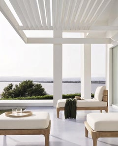 Gervasoni Mediterraneo 07 Chaise Longue design Francesco Meda - Teak structure