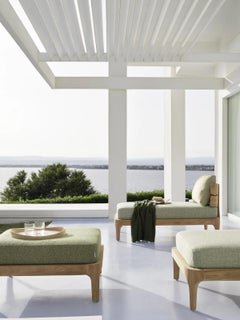 Gervasoni Mediterraneo 11 Ottoman - design Francesco Meda - Teak structure