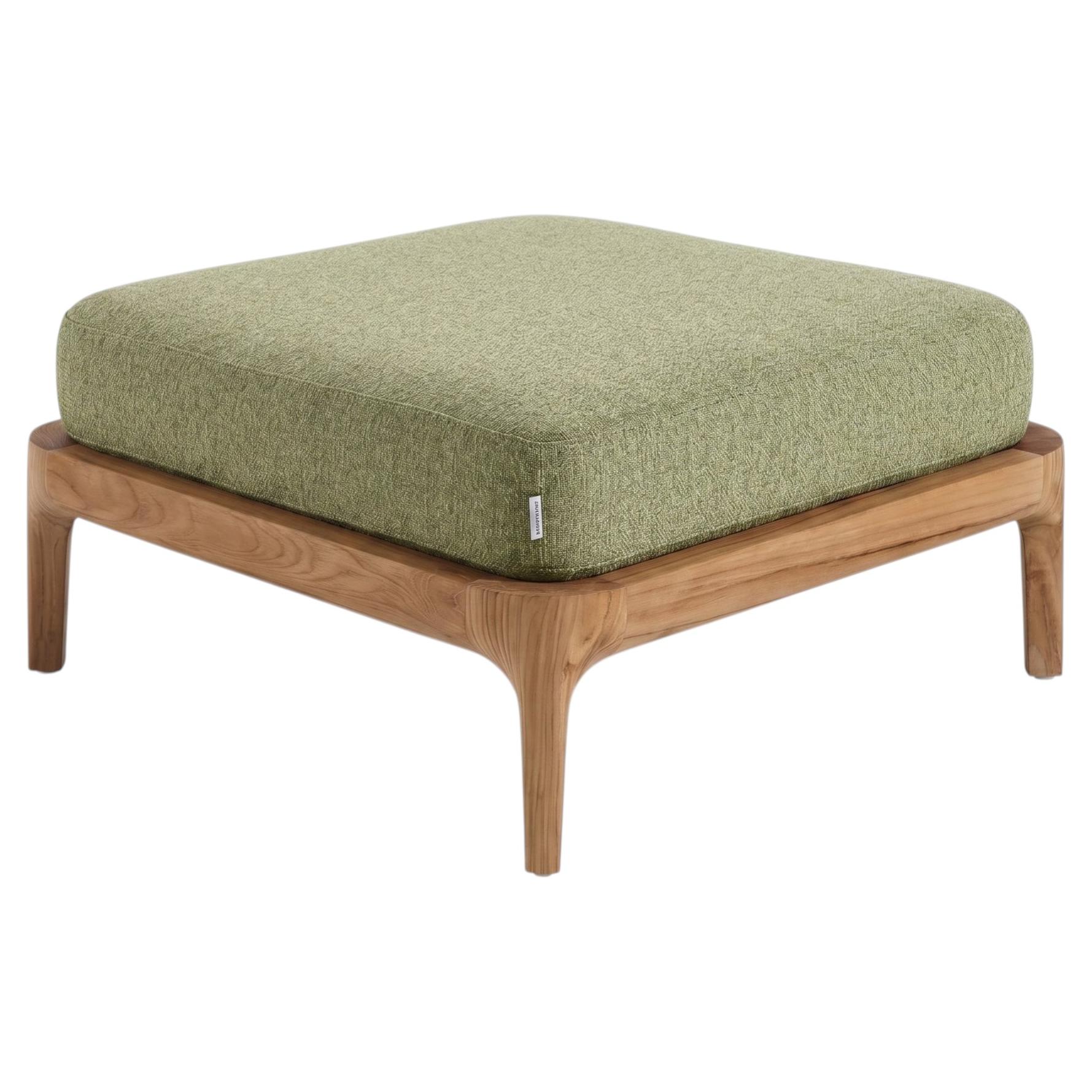 Gervasoni Mediterraneo 11 Ottoman - design Francesco Meda - Structure en teck en vente