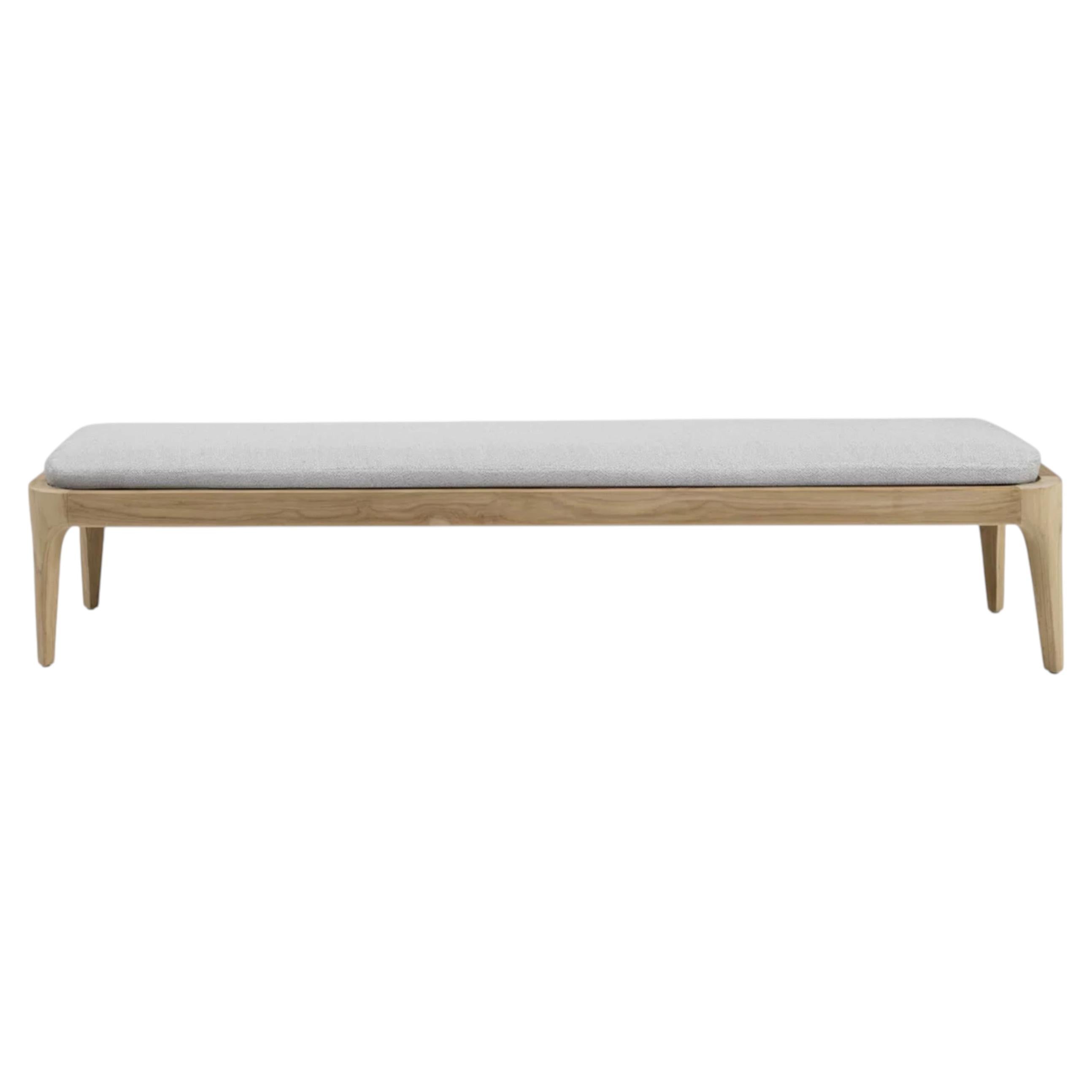 Gervasoni Mediterraneo 15 Bench - design Francesco Meda - Teak structure For Sale