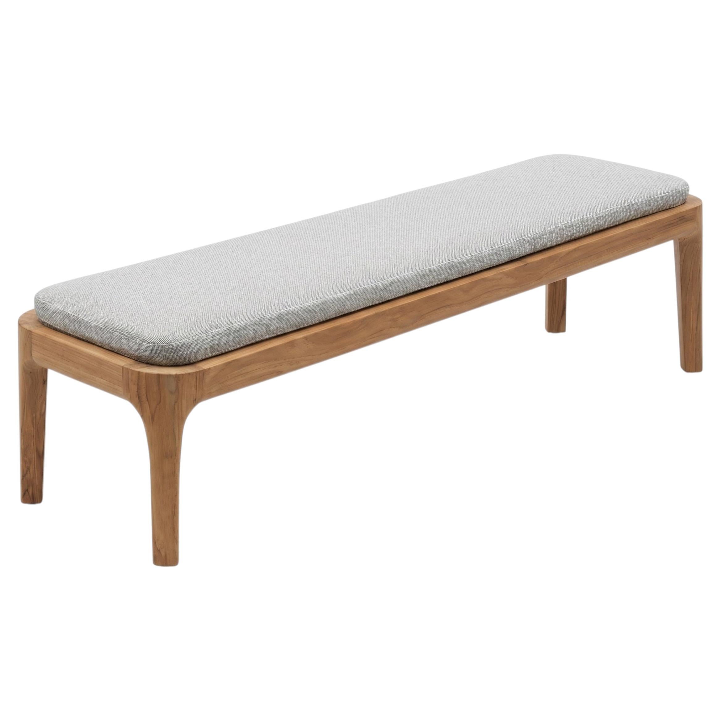 Gervasoni Mediterraneo 15 Bench – design Francesco Meda - Teak structure in vendita