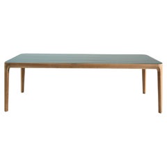 Gervasoni Mediterraneo 33 Table - design Francesco Meda - Teak with glass top