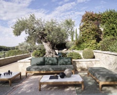 Gervasoni Mediterraneo 41 Coffee Table design Francesco Meda - Teak/concrete top