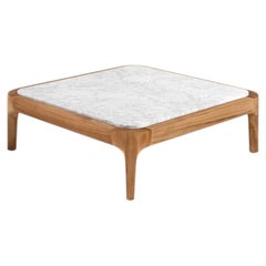 Gervasoni Mediterraneo 41 Coffee Table design Francesco Meda - Teak / marble top
