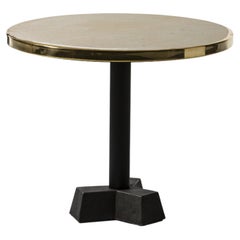 Gervasoni Medium Brass Coffee Table in Polished Brass Top by Paola Navone
